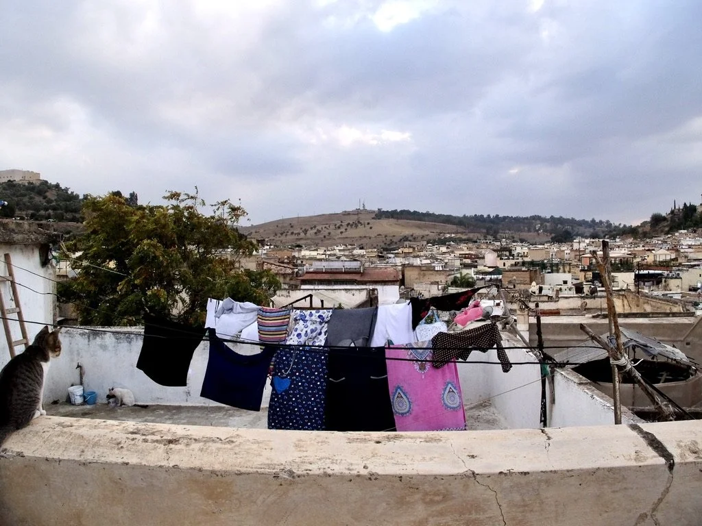  Fes, Morocco. October 2024.  The only laundry I have seen that was guarded. 