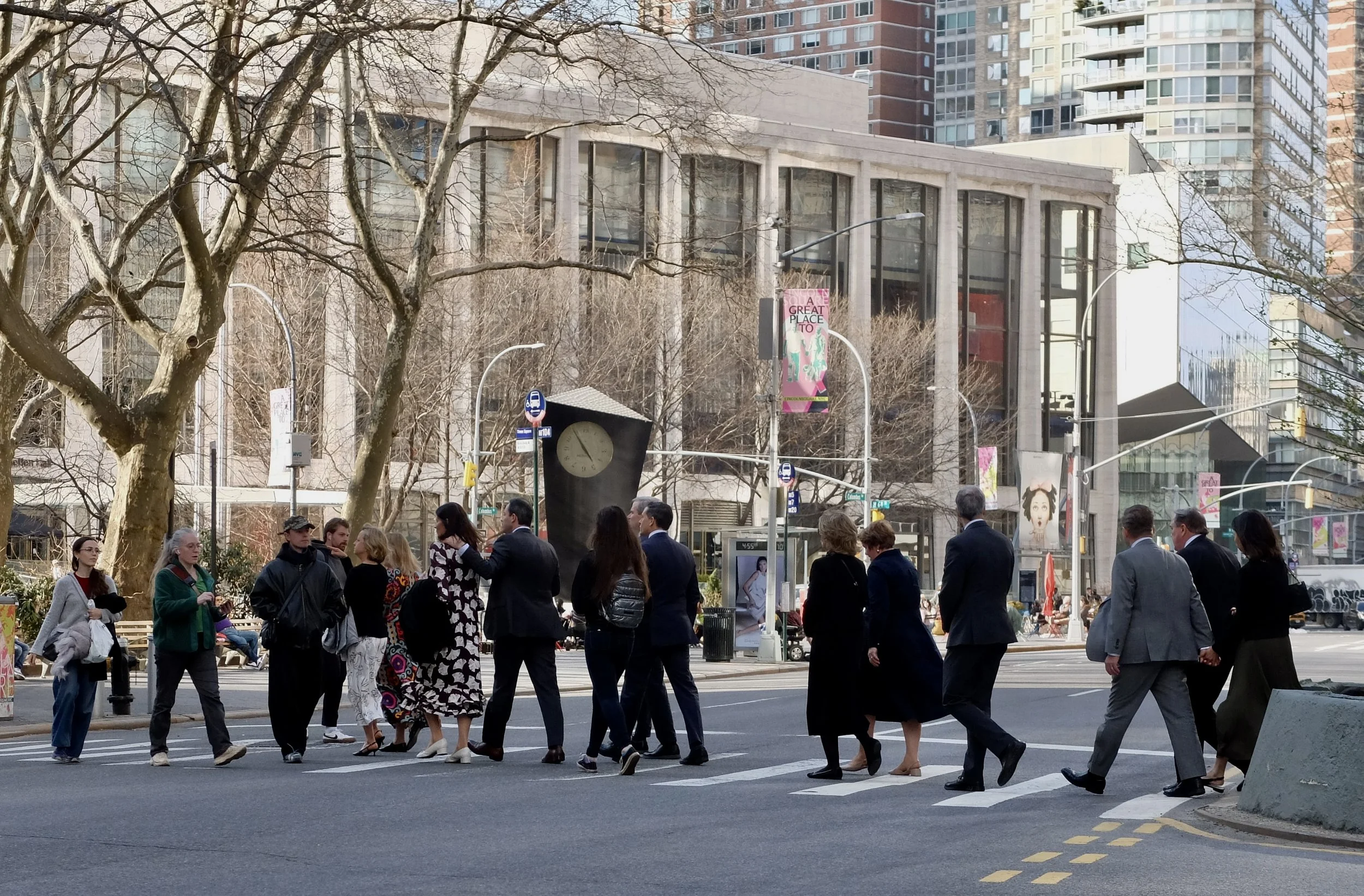  All dressed up &amp; going to the opera at Lincoln Center. 