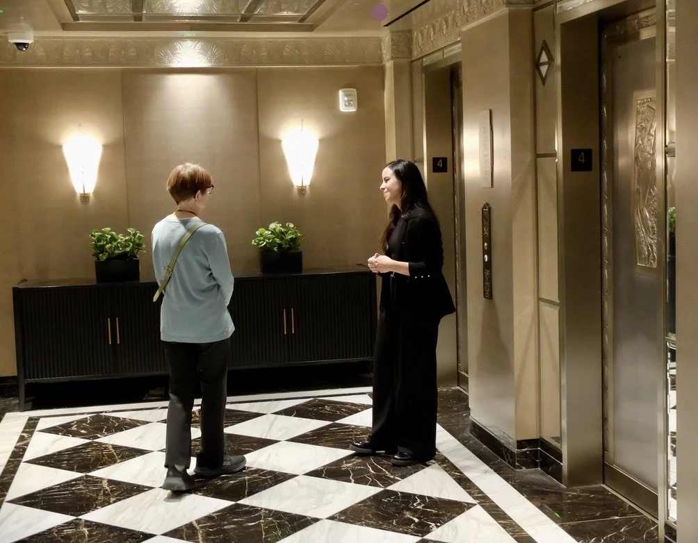  Waldorf Astoria Hotel for coffee &amp; tour with Noel.   