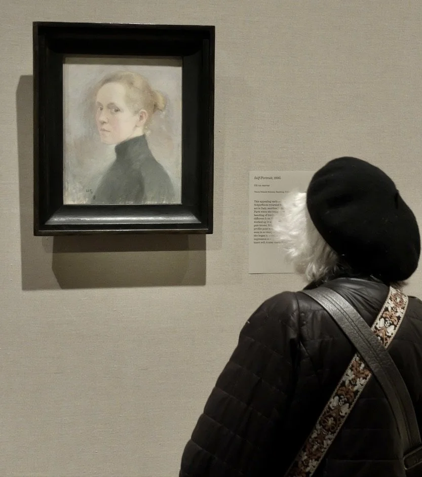  The MET. An exhibit of Finnish painter Helene Schjerfbeck.  Helene’s self portrait. 