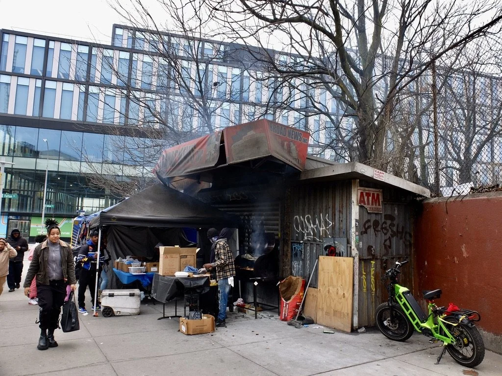  Broadway Junction Station;  a scene remniscent of Soweto, Jo-burg, South Africa. 