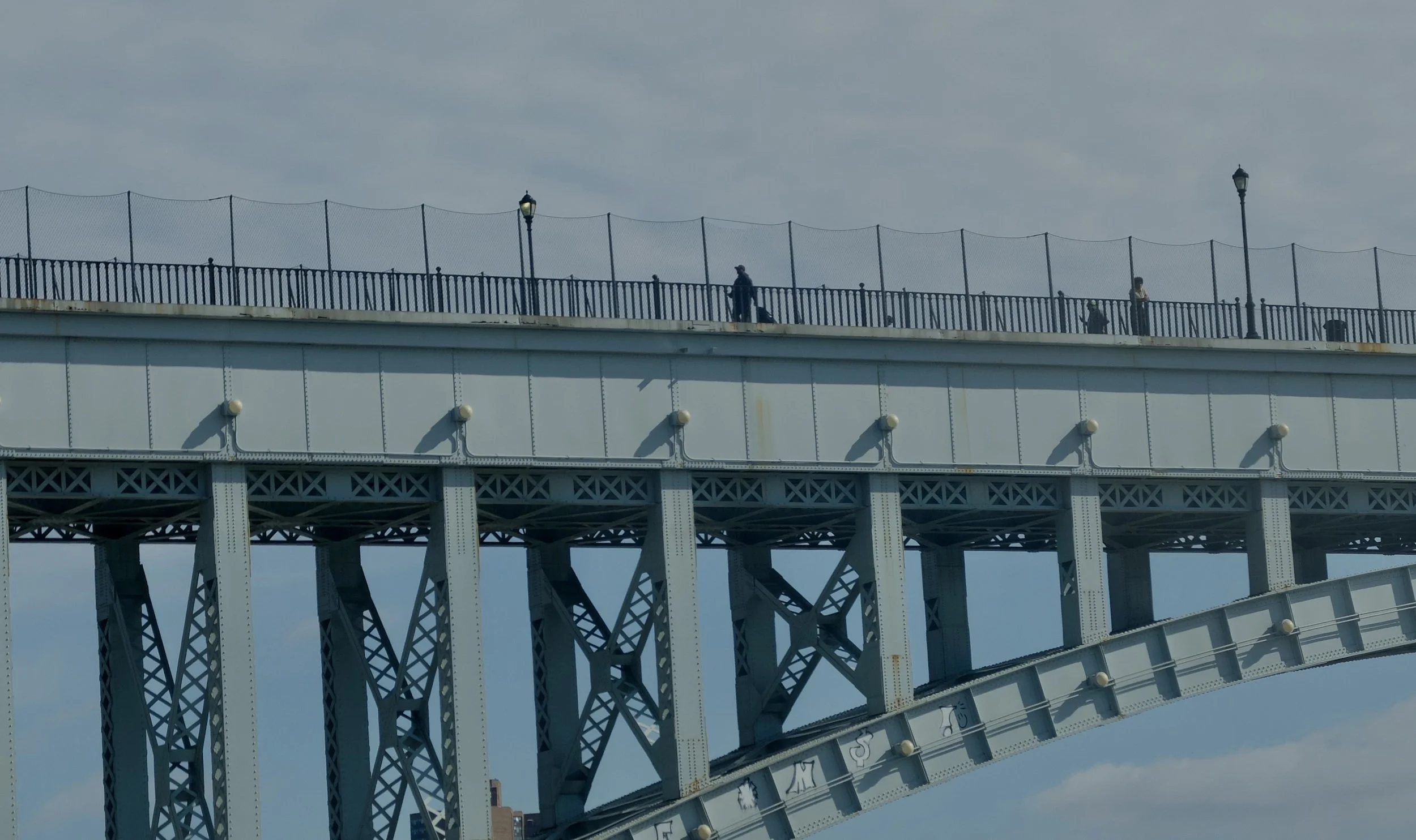  Driving north on the Harlem River Drive on our way to the Catskills. "The High Bridge, NYC’s oldest standing bridge (1848)—which connects Manhattan to the Bronx at the Harlem River—reopened in 2015 after closing for more than 40 years for rehabilita
