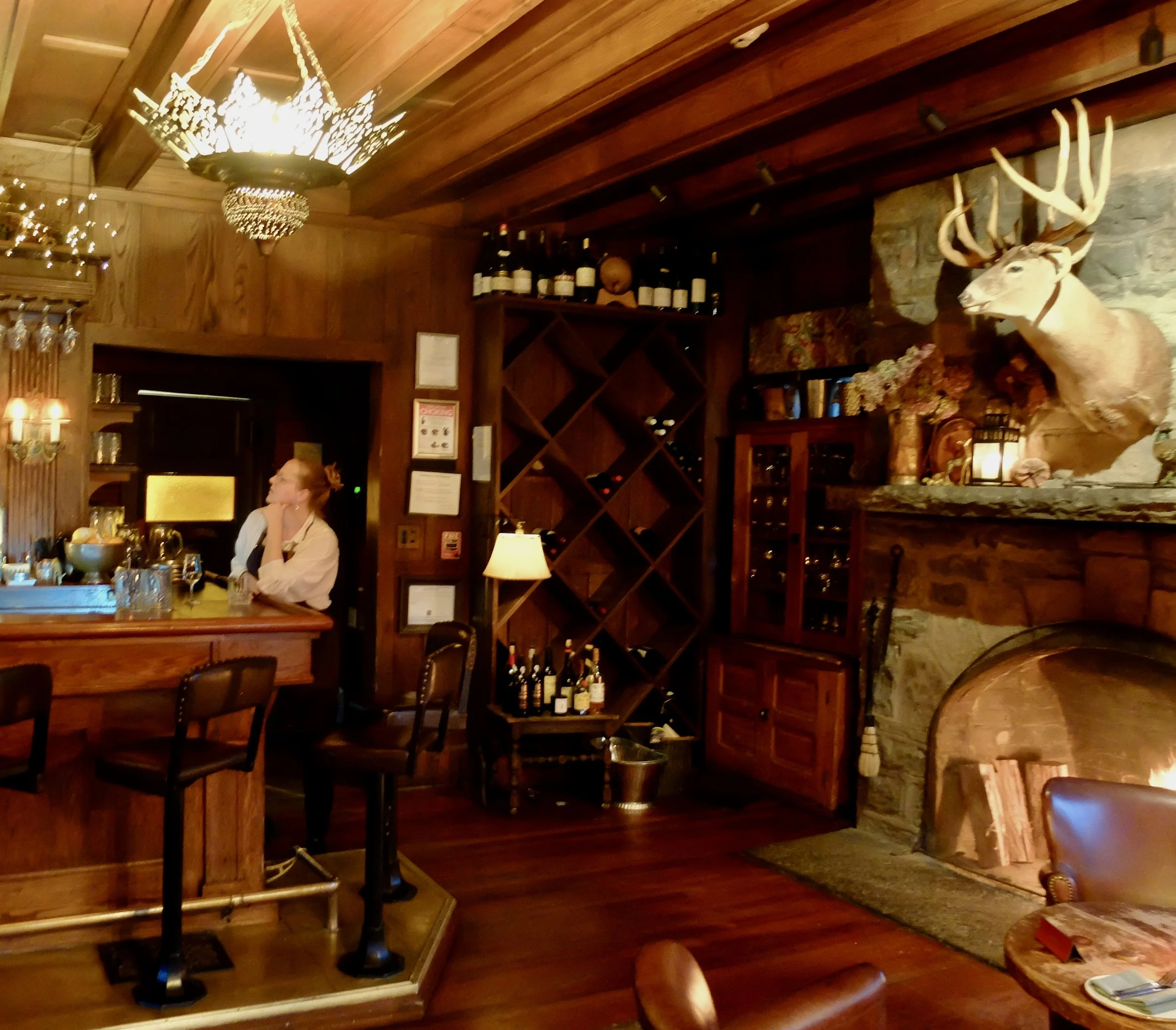  Julia at Deer Mountain Inn Restaurant &amp; Lodge, Tannersville, NY.  She loves her job &amp; where she lives.  A NYC friend of Elliot &amp; Casey’s recommended this restaurant.   