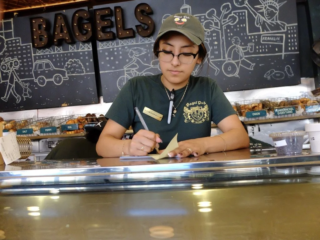  Franklin Ave., Prospect Hts., B'klyn.  In my humble estimation, these bagels are not as good at the wood fired ones from Jumbo Bagels in Manhattan nor Barton’s Bagels in San Anselmo, CA.   We couldn’t get to Jumbo Bagels for fresh bagels the day we 