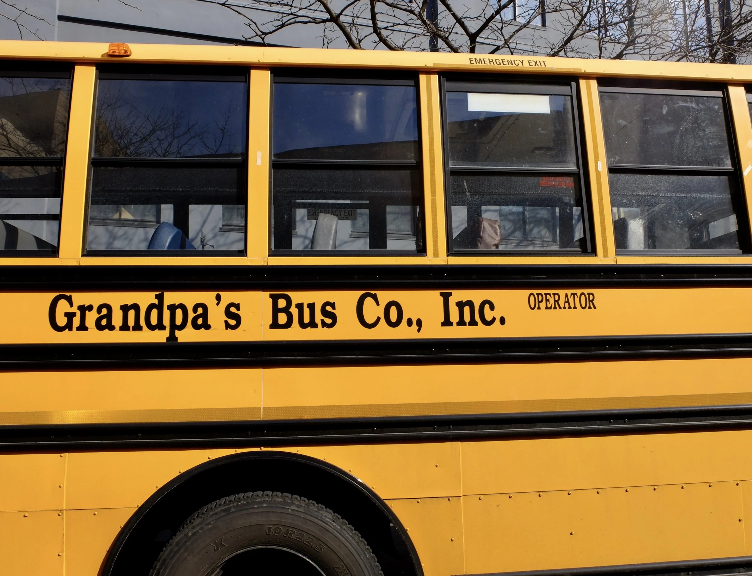  Taken from the taxi JFK en route to Manhattan.  Naomi spotted this bus. 