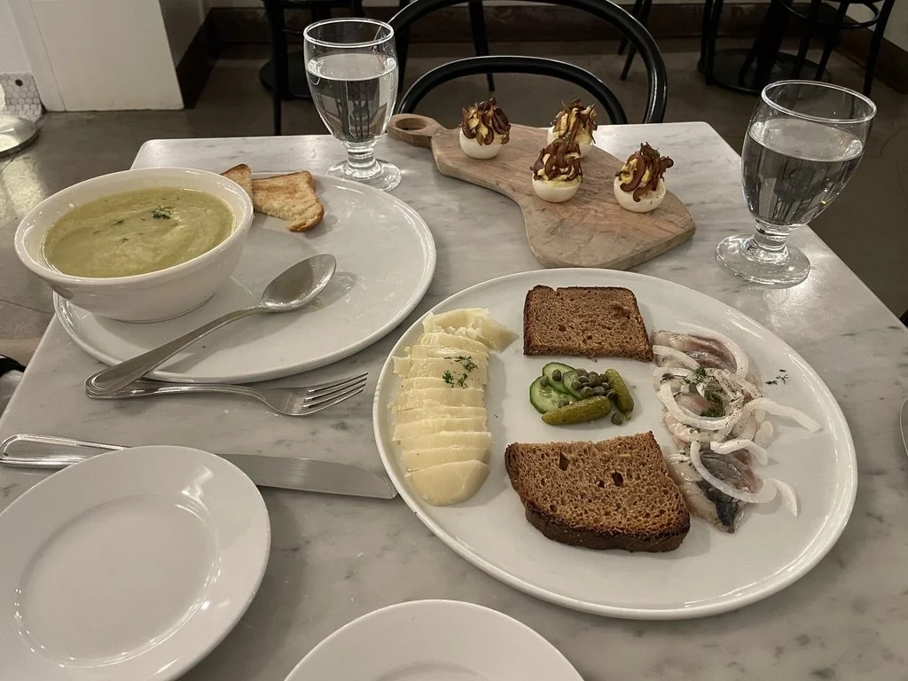  Chef David Teyf’s   Lox     at the Jewish Museum 5th Ave. @ 92nd Street.  SCHMALTZ HERRING (SILODKA) FROM THE BARREL SERVED WITH A COMPLIMENTARY ICED VODKA SHOT  Pickled onions with dill, fresh cucumbers, boiled potatoes. Served with healthy borodin