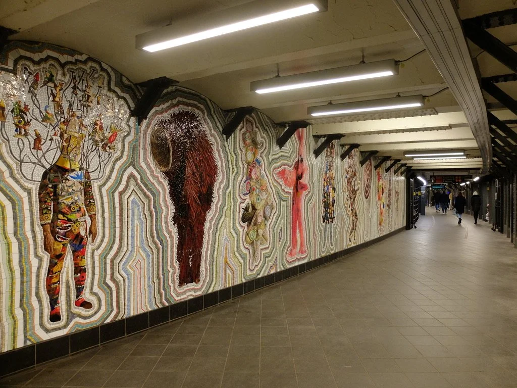  We hadn’t encountered this mosaic before.  TIme’s Sq. or 42nd St.?? 