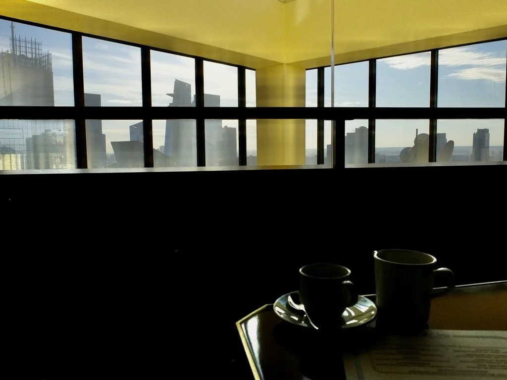   The View Restaurant, Bar &amp; Lounge.  New York Marriott Marquis in Times Square.  As you’ll see, the restaurant was rotating 360 degrees.   