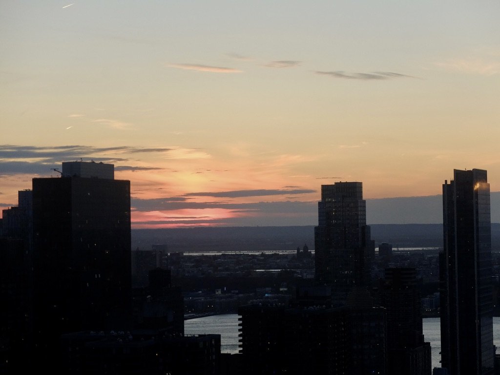  Sunset over the Hudson River. 