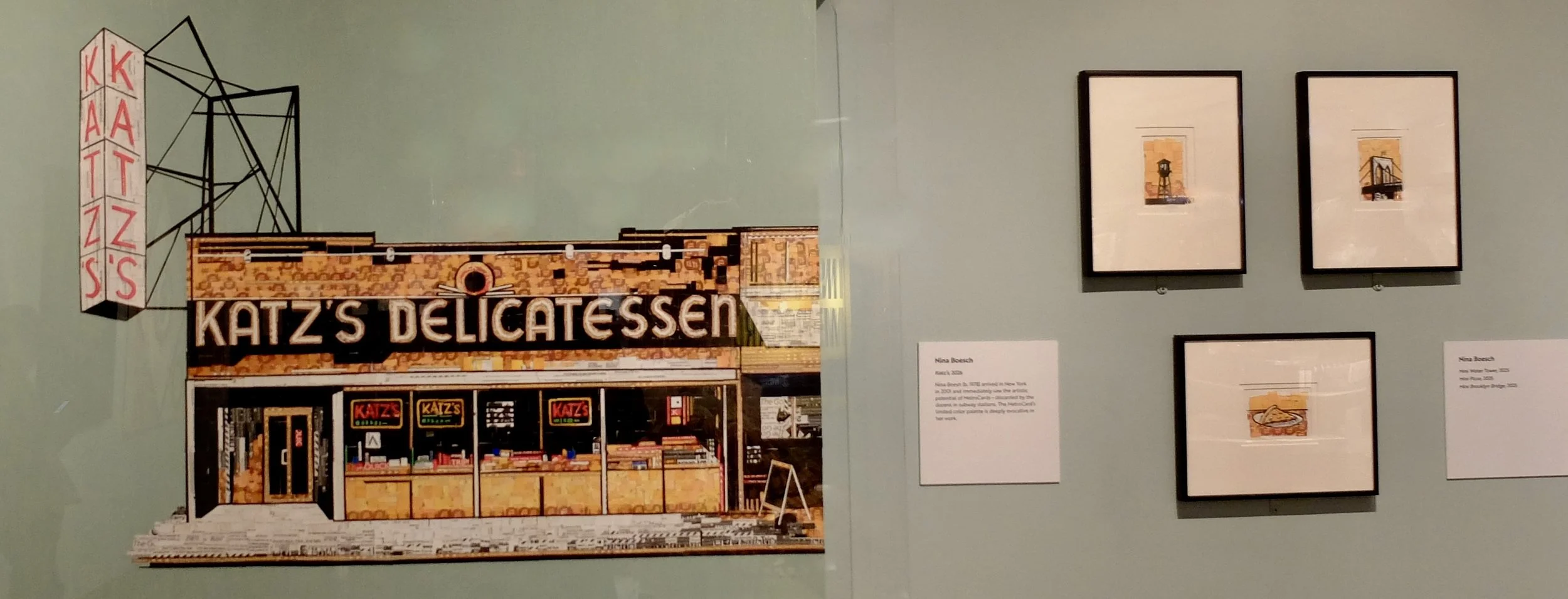  Nina Boesch  Katz's 2025   "...using the MetroCard's limited color palette..." 