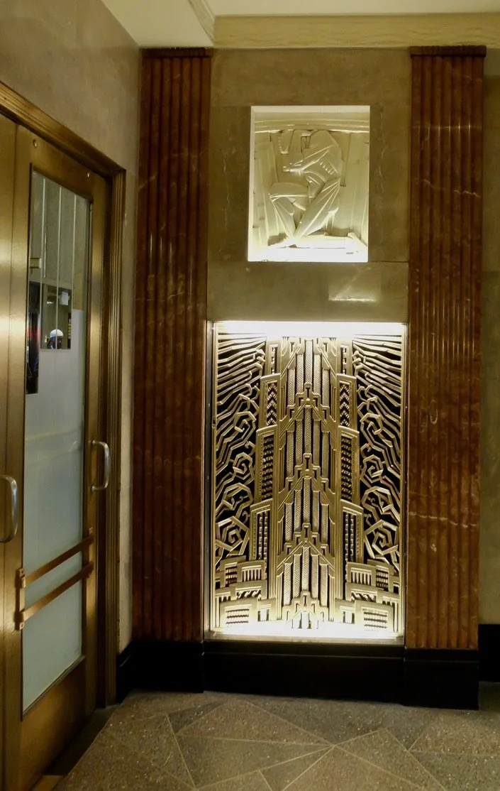  But I got an image in the outer lobby,  It was a style back then to have an image of the building somewhere in the lobby. 