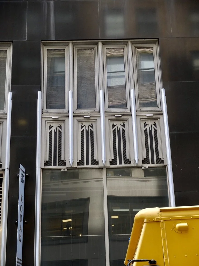  I liked the KODAK sign.  The store windows were covered in brown paper.  Ca. 1931 the Johns-Manville Building, American Home Products Building 