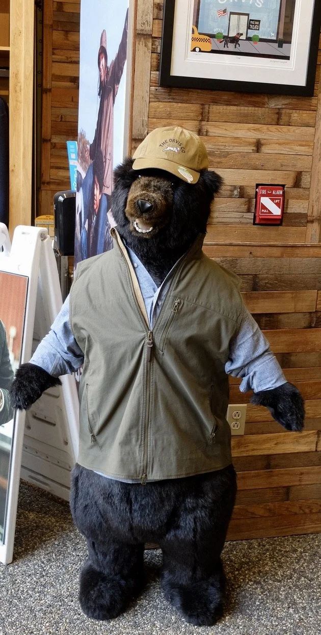  The March photo challenge of my Fairfax Photo Club was “Go somewhere and photograph wildlife"  This got a good response  “ This is hilarious!!!!! Are you still in NY covering wildlife?”  Fifth Ave. Orvis Store opposite the 42nd St. Public Library. 