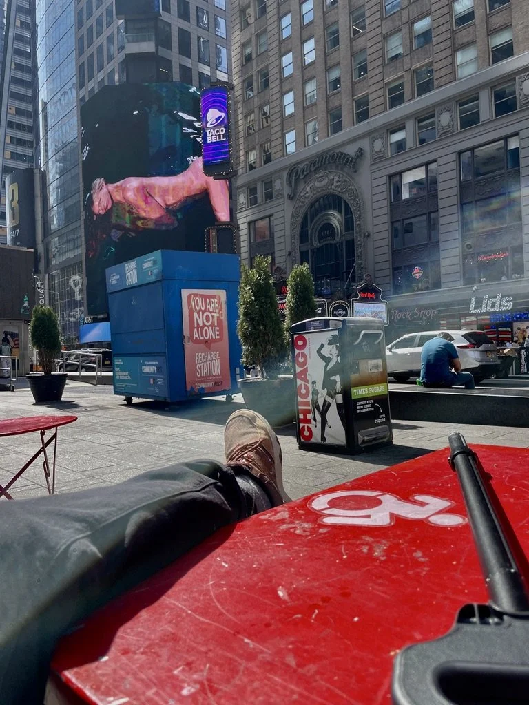  “Recharging In Times Square” 
