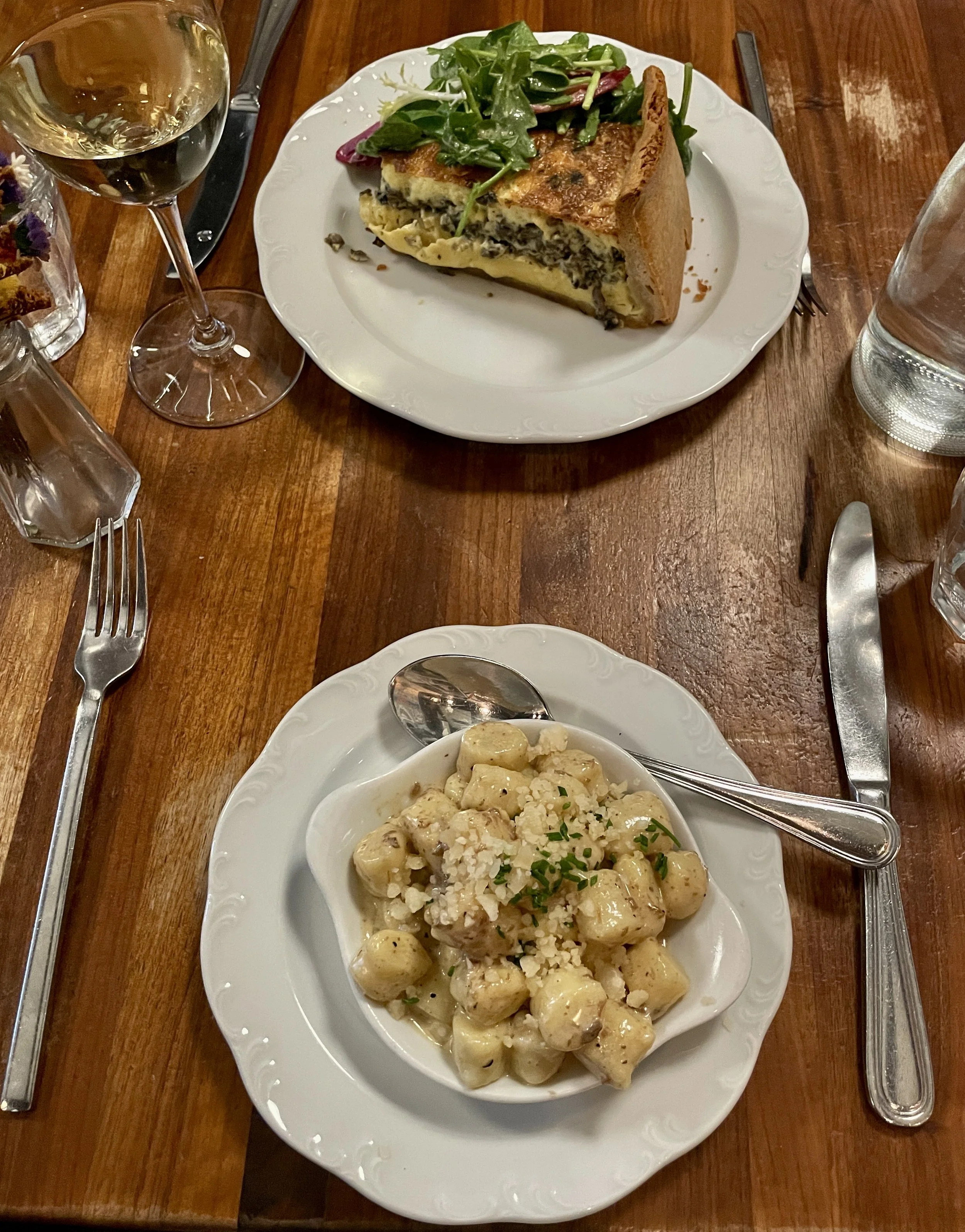  Le Bonne Soupe - West 55th betw. 5th &amp; 6th Avenues.  After our friend Barry told us about it, we’ve been stopping by to eat here over the years.  It’s never been a disappointment. 