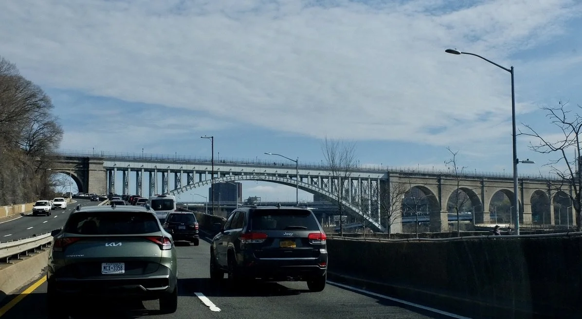  "The High Bridge, NYC’s oldest standing bridge (1848)...is open to pedestrians and cyclists only."   Harlem River Drive. 