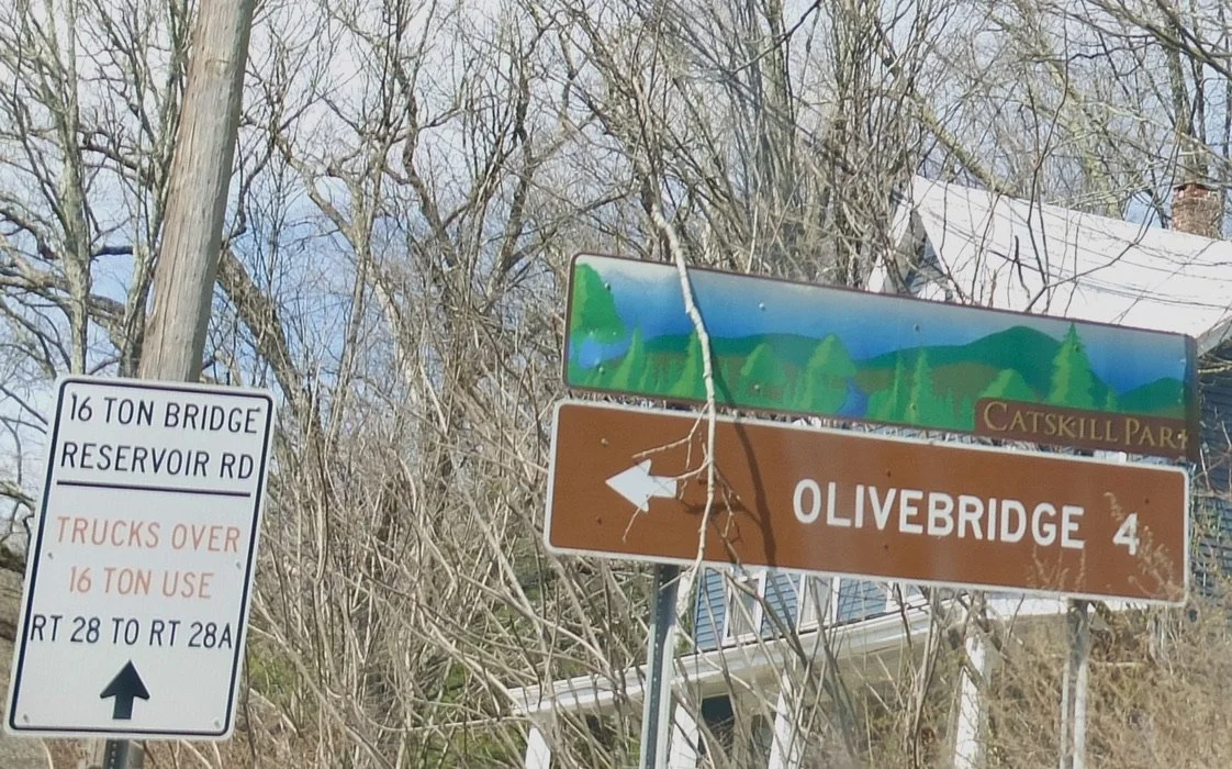  I liked the CATSKILL PARKS sign over the name of towns &amp; villages. 