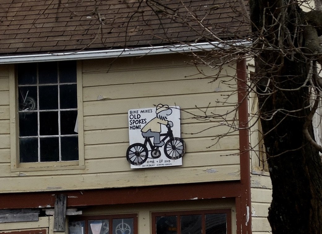  BIKE MIKE'S OLD SPOKES HOME.  Woodstock, NY. 