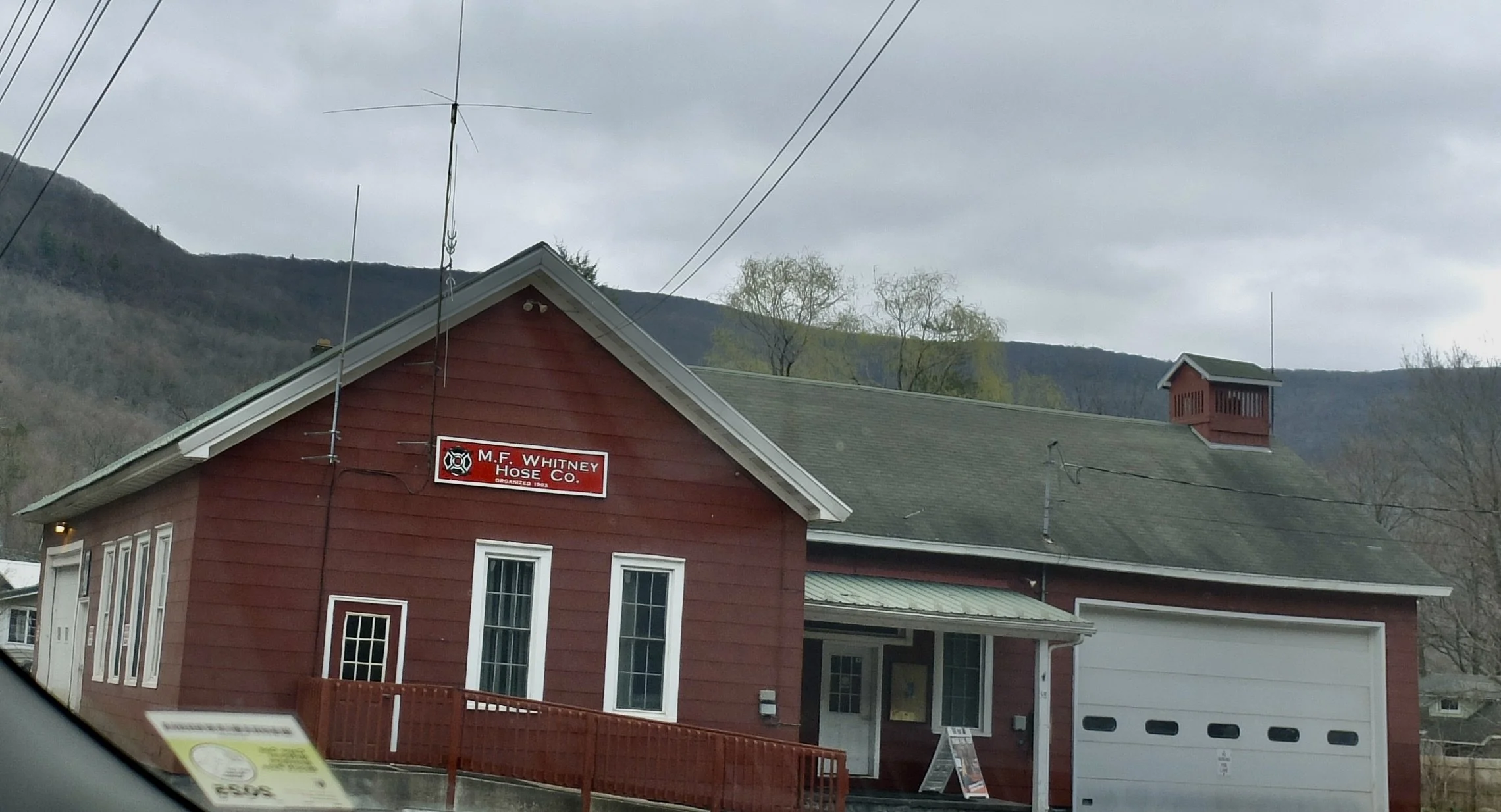  M.F. Whitney Hose Co., PHOENICIA FIRE DISTRICT COMPANY ONE serving the community of Shandaken, in Ulster County, NY.  "... was originally a school house."  Interesting that they call it a "Hose. Co." 