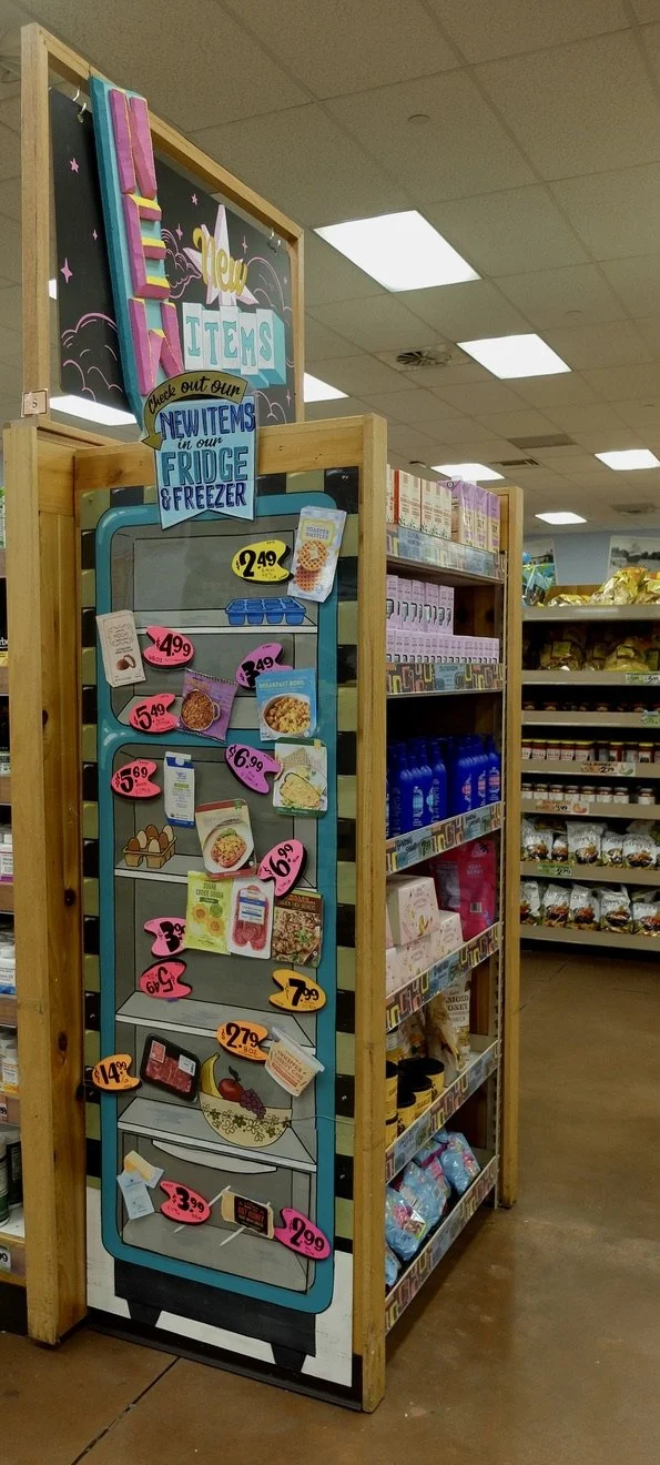  Trader Joe's .Paramus, New Jersey.  I was intrigued that the signs looked hand made. So, I did a deep dive..."Trader Joe’s uses handmade signage as a major piece of their signature style and to enhance their 'neighborhood grocery store' positioning.