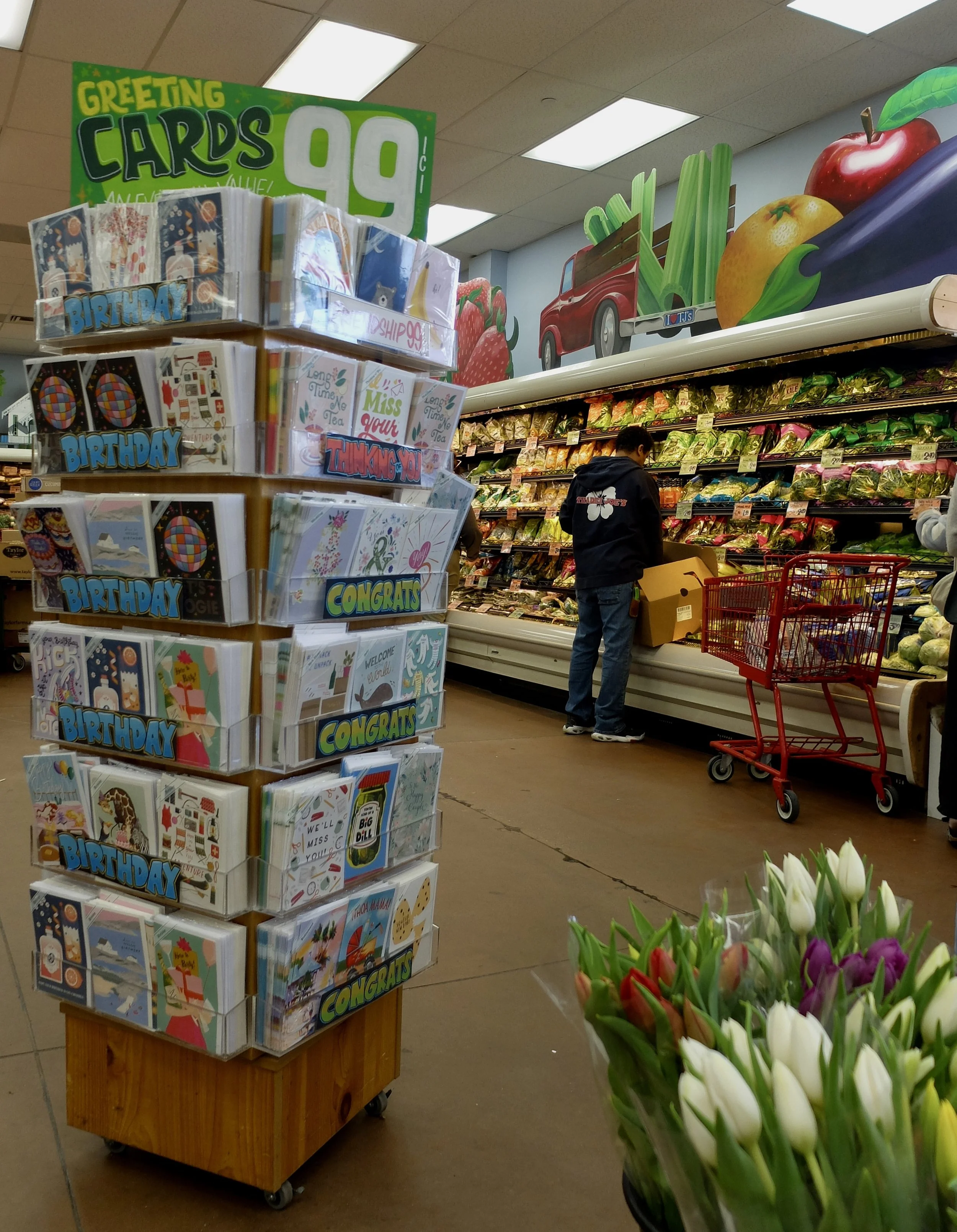  ...These signs are designed and made by crew members commonly known as 'sign artists' but are referred to by Trader Joe’s as 'crew members with sign making talent' because they typically also perform duties other than creating signs. Sign artists co
