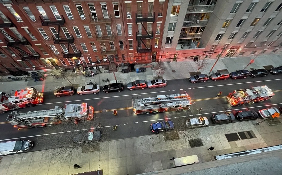  Aaaah, back in NYC; noise &amp; action.  Looking down on St. Marks Ave.  Prospect Hts., Brooklyn. 