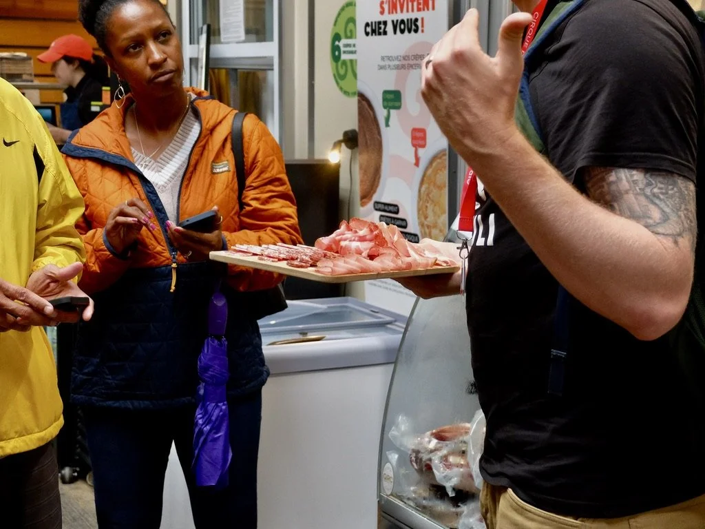  Food tour with Jesse - Marché Jean-Talon.  She’s from Tennessee.   