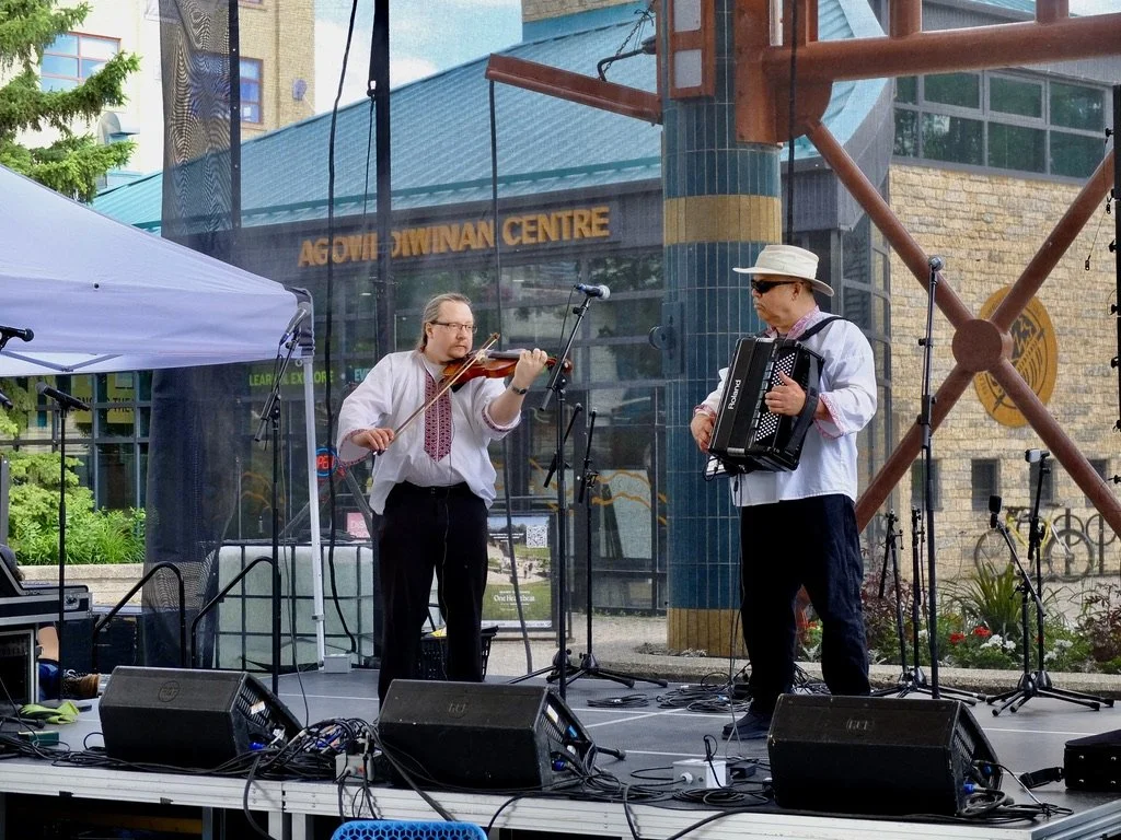  We finally got to hear some live music. They were good.   
