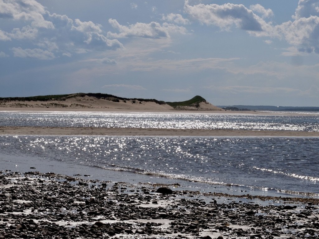  Opening of inlet into Covehead Bay, Gulf Shore Parkway, Prince Edward Island National Park, Covehead, PEI.   Best of Prince Edward Island Tour.  
