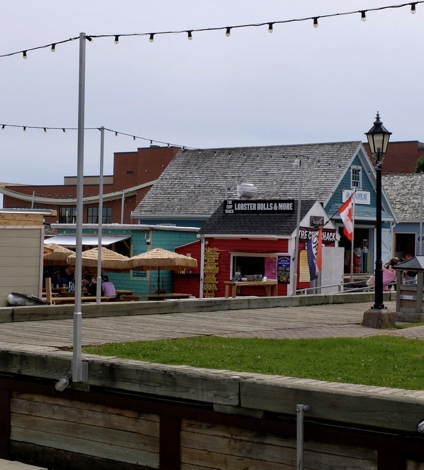  “LOBSTER ROLLS AND MORE” at the harbor on The Hillsborough River, Charlottetown, PEI. 