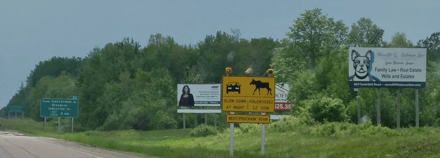  Drive on Route 15 to Moncton train station, New Brunswick. 
