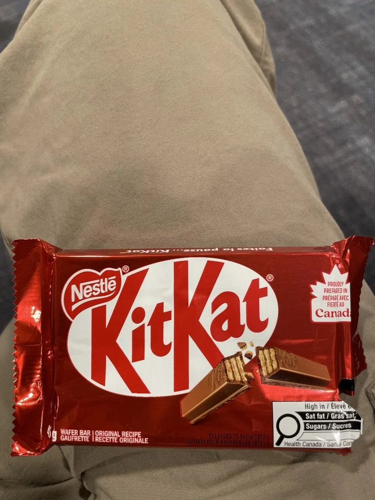  With airplane times wonky, this was lunch… 