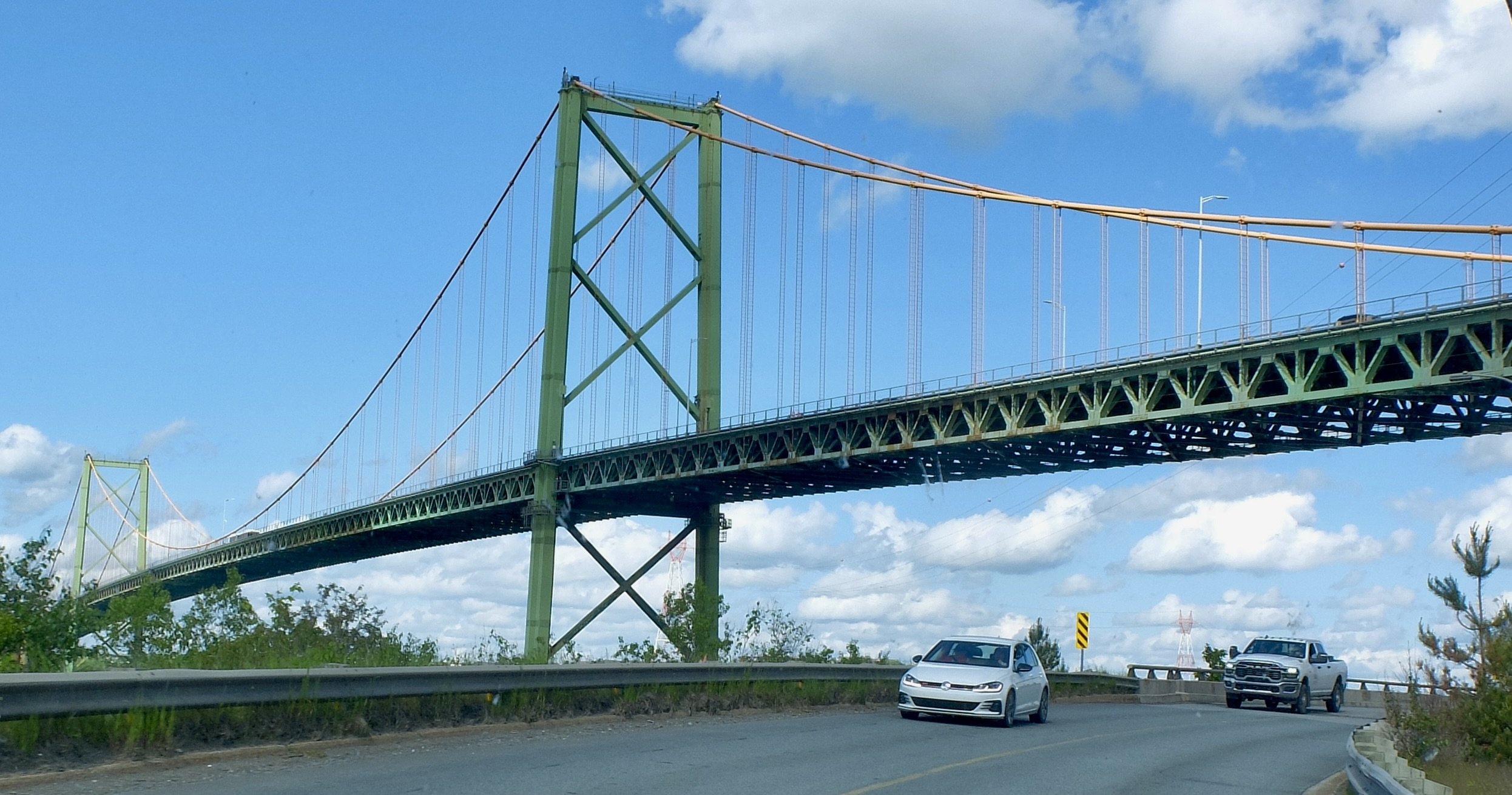  Return to Halifax driving under the MacKay Bridge.  I liked the gold &amp; green combo of colors. 