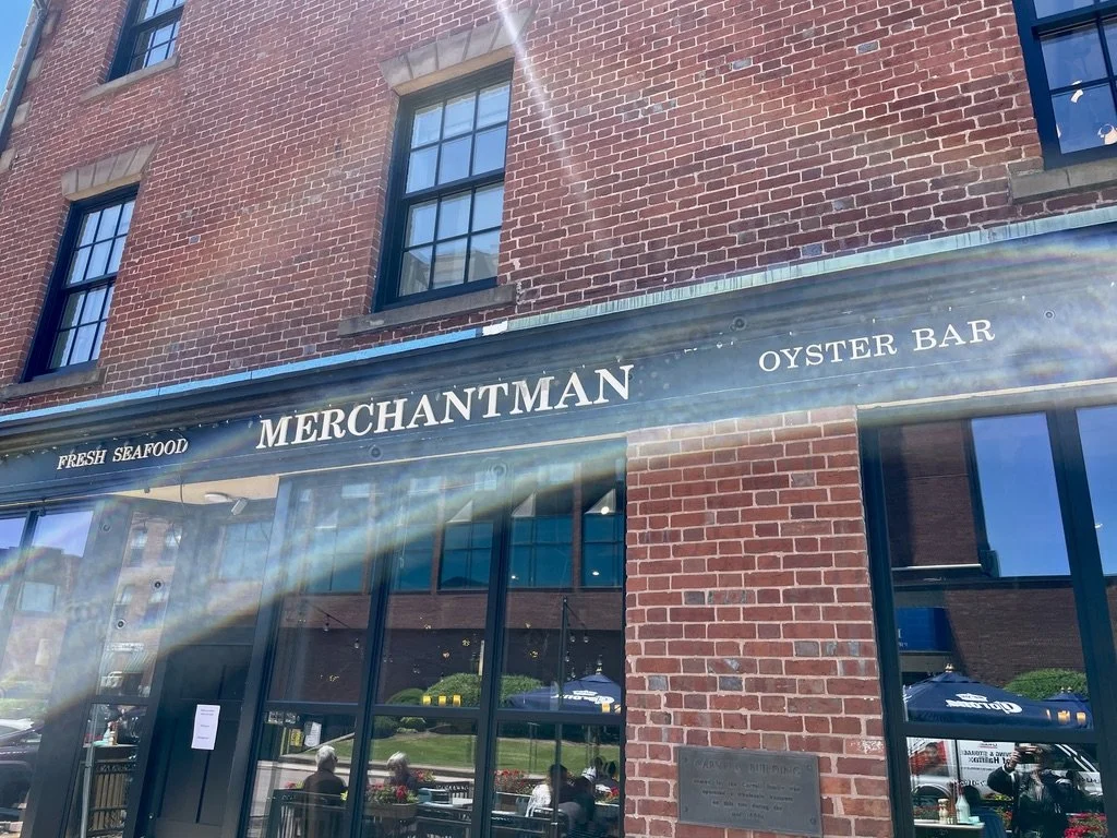  It looked good, menu looked good &amp; it had sun lit outdoor seating.  The Merchantman Fresh Seafood &amp; Oyster Bar | 23 Queen Street situated in the historic 1856 Peake-Carvell building, Charlottetown, PEI. 