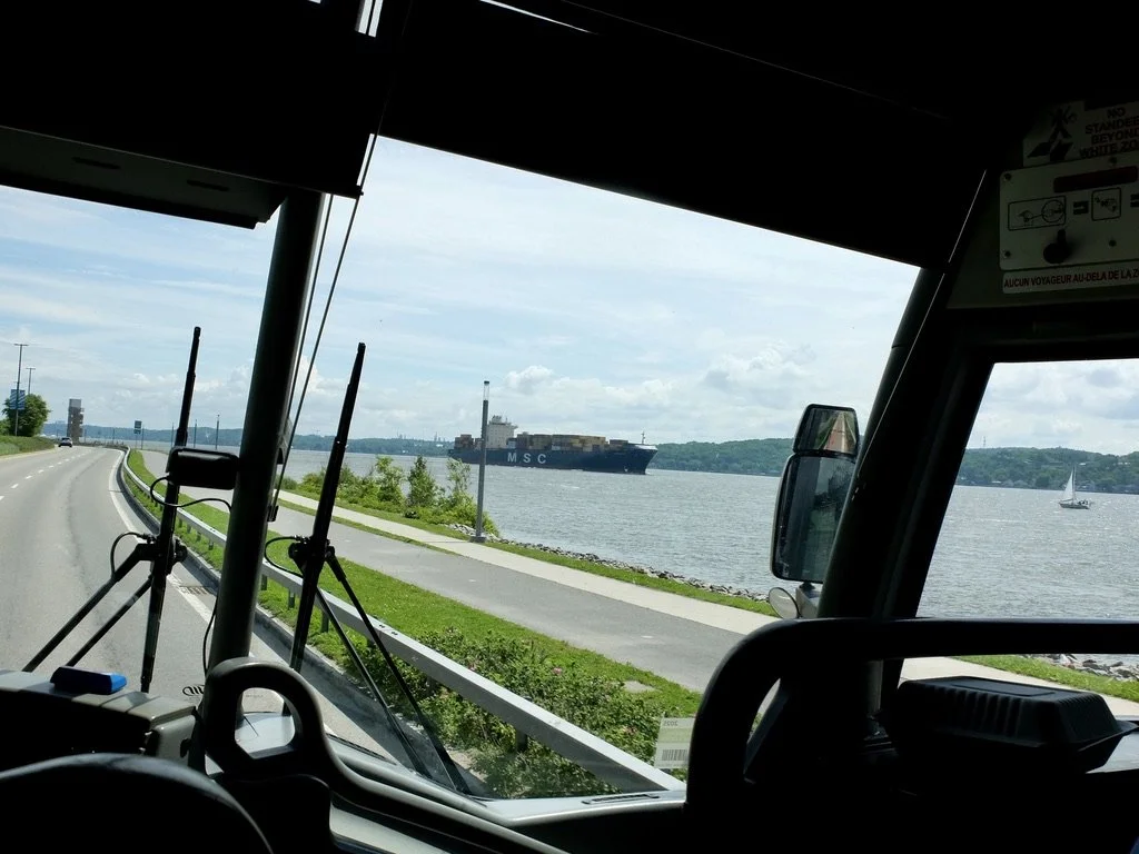  St. Lawrence River Path. “a seamless biking/pedestrian path along the St. Lawrence River, alongside busy Boulevard Champlain.” 