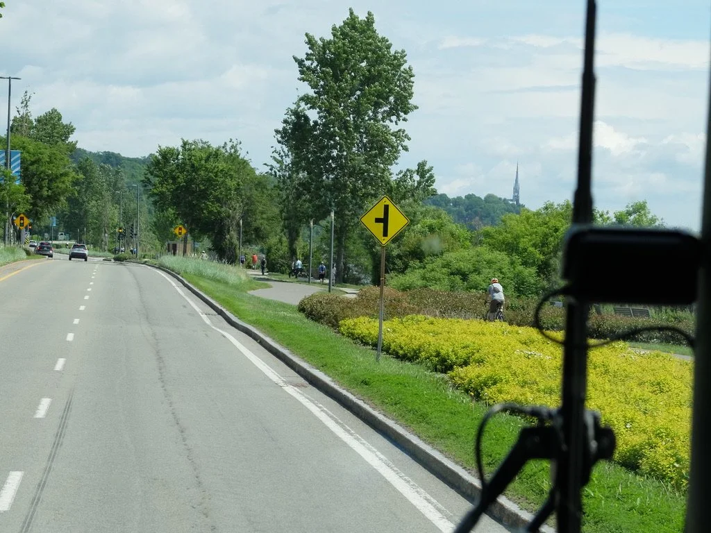  St. Lawrence River Path. “a seamless biking/pedestrian path along the St. Lawrence River, alongside busy Boulevard Champlain.” 