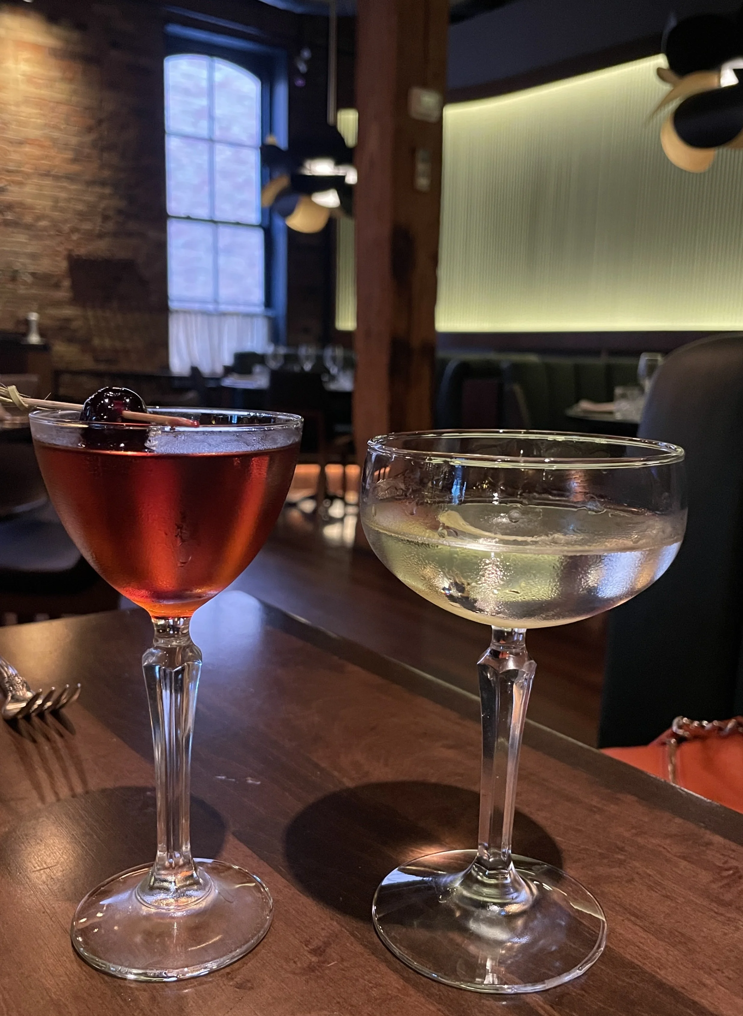  It was.  The Berczy Tavern.   VESPER 15 - Beefeater gin, Absolut vodka, lillet, house orange bitters &amp; a Manhattan. 