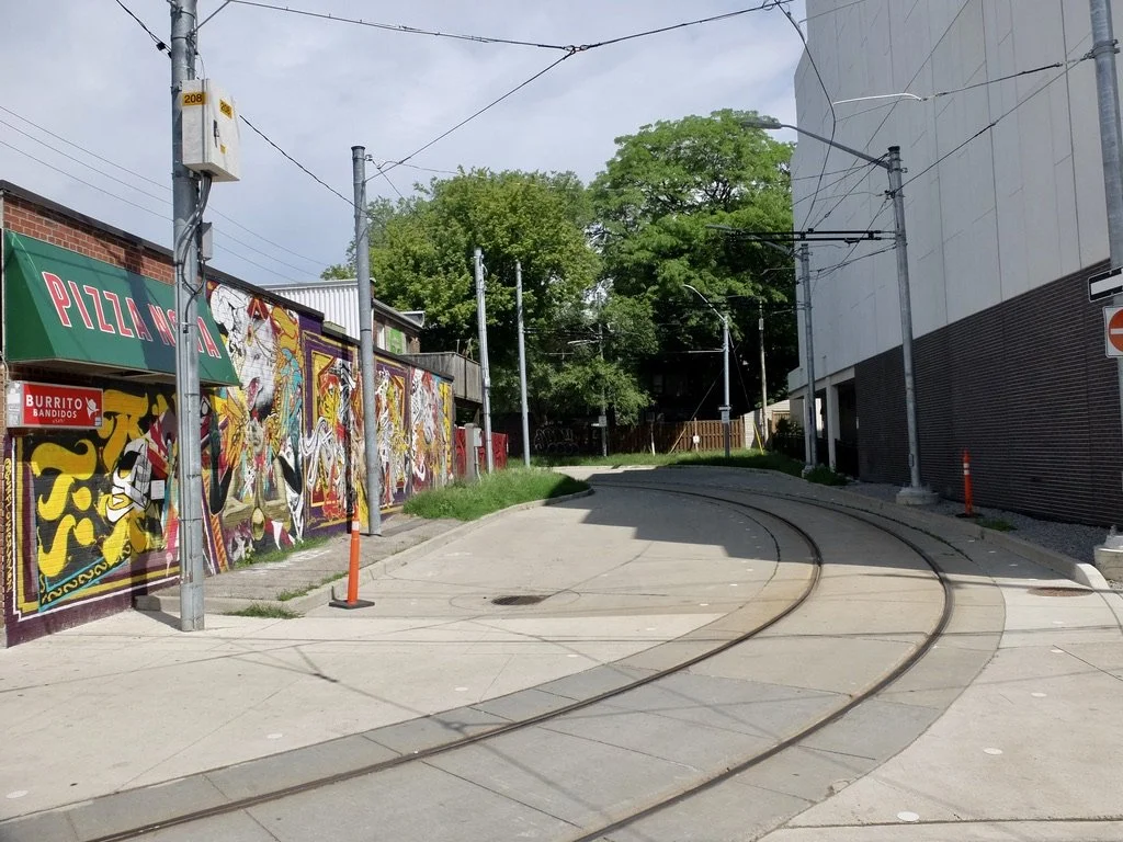  The 501 Queen Streetcar route. 