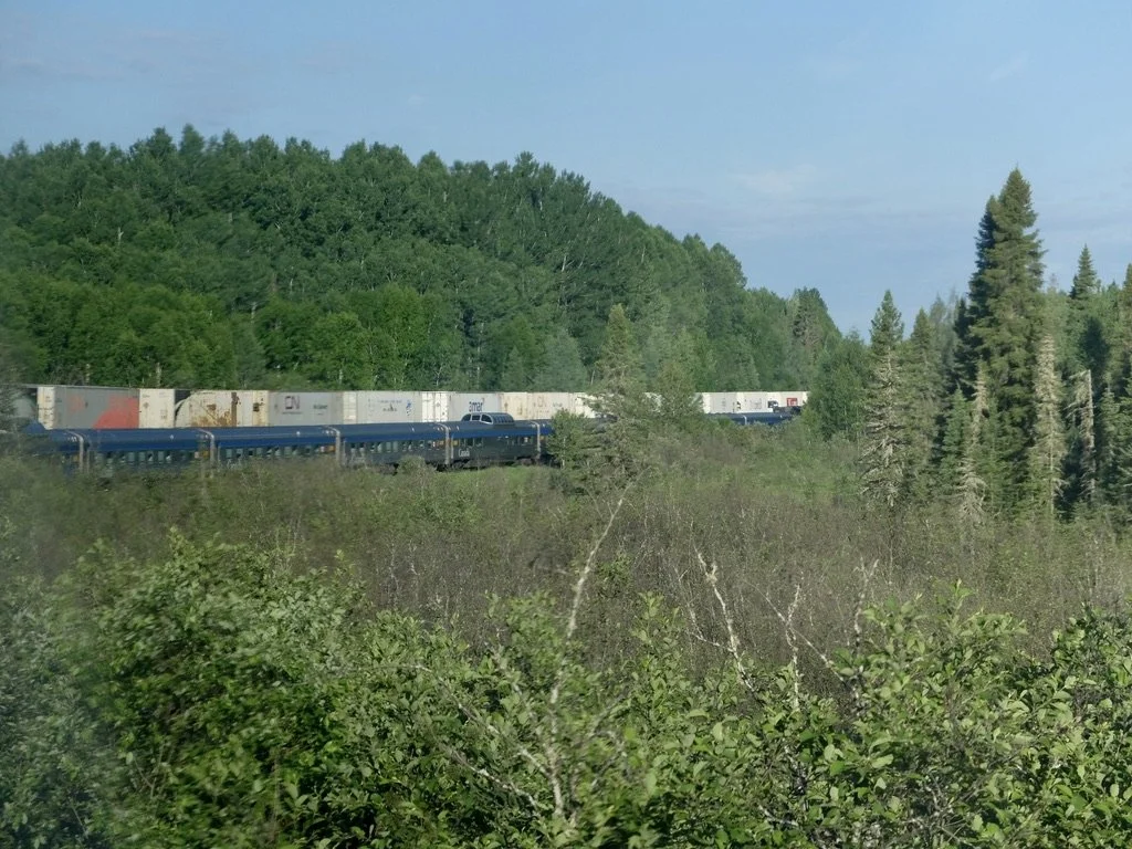  View from the Skyline Dome aboard ‘The Canadian.’  