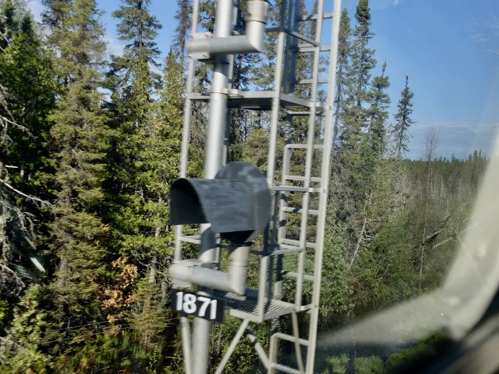  Milepost - "Though Canada now uses the metric system, the original markers for railroads were in miles - and they still are today.  Each line is subdivided at railway division points; these subdivisions are not a standard length, as they were based 