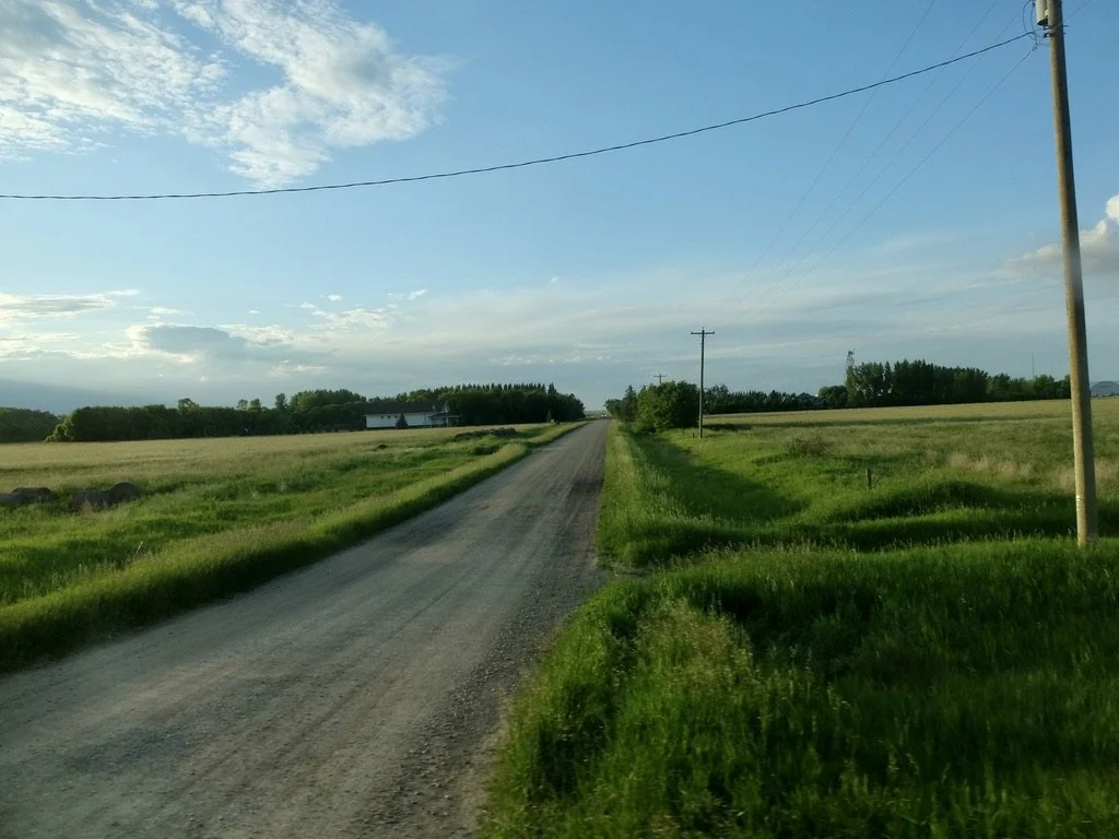  Going forward to the west through Manitoba Province on The Canadian. 