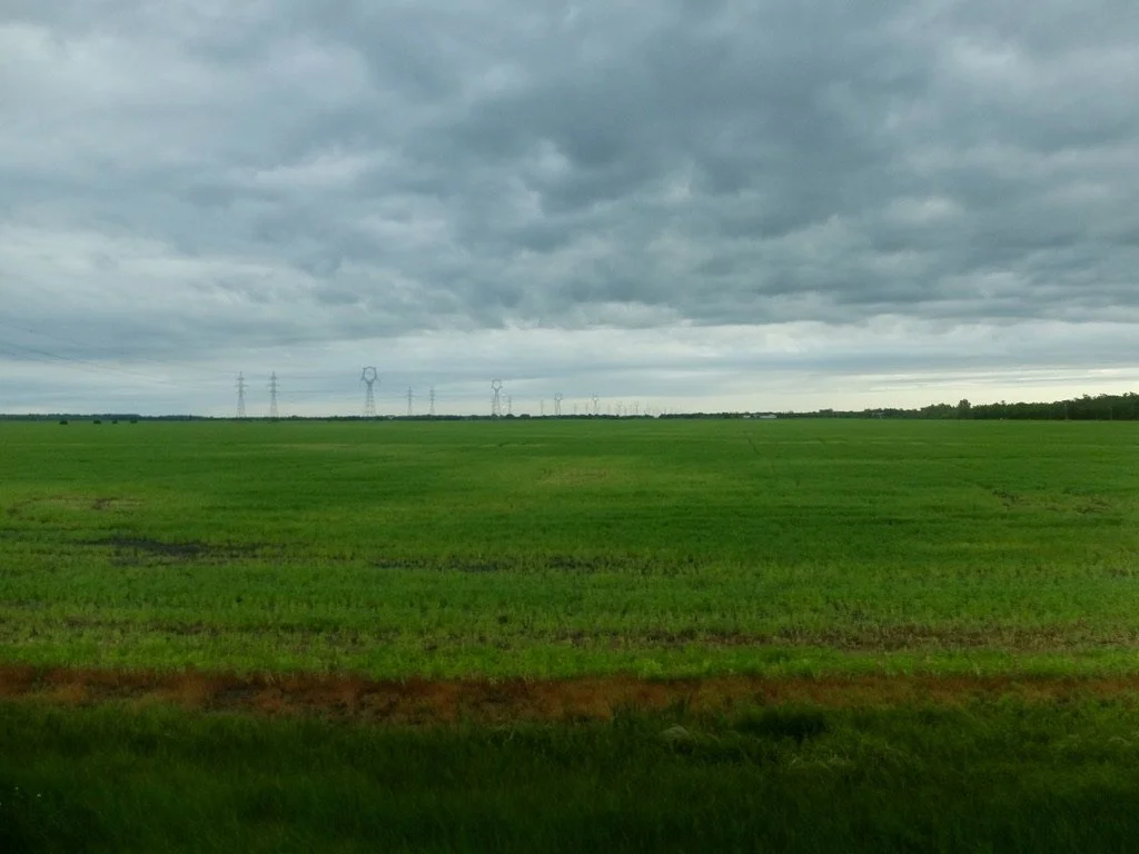  Going backward to the east to Winnipeg on The Canadian.   It was the worst trip as the train took about six hours to return &amp; the car couplings kept noisily banging into each other.  Quite irritating &amp; jarring. 