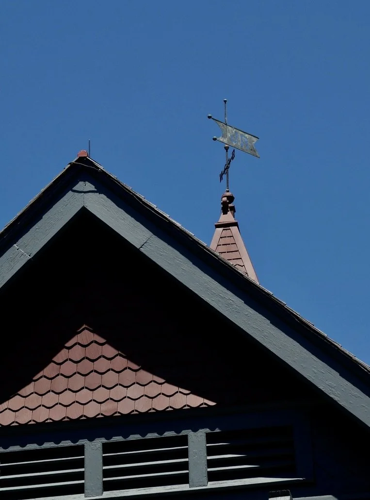  Home of Franklin D. Roosevelt National Historic Site, June 2014.  Why the weathervane has the initials JR I don’t know. 
