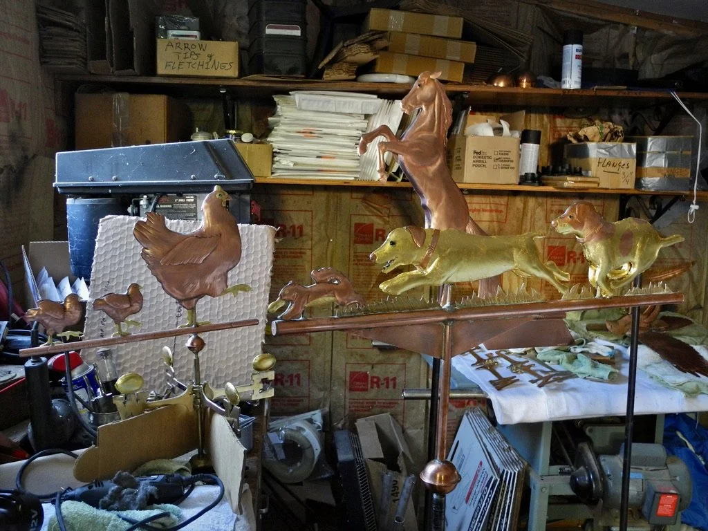  March 2013 we drove down to Davenport to pick up the weathervanes. 
