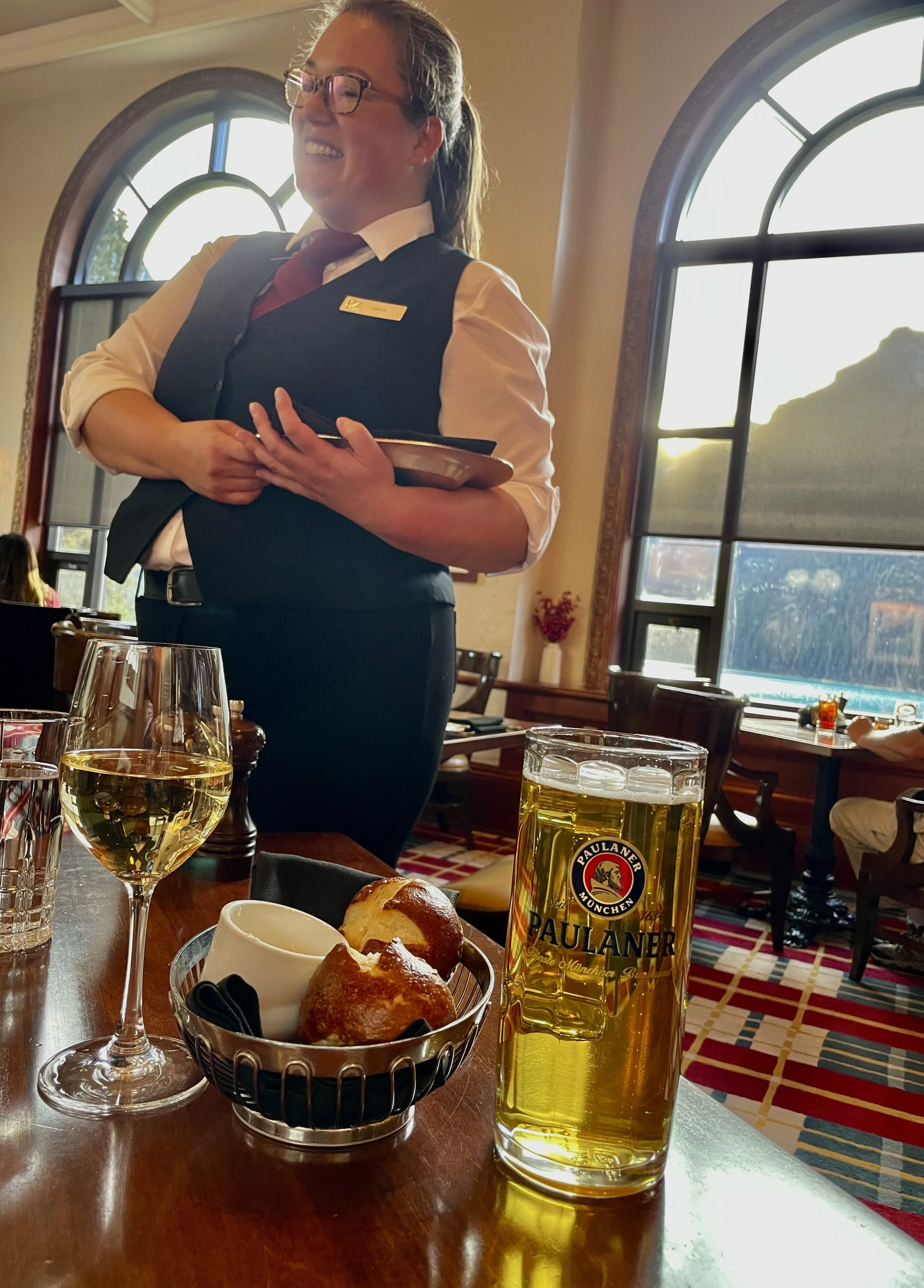  Elise from Toronto. Walliser Stube, Fairmont Chateau Lake Louise. 