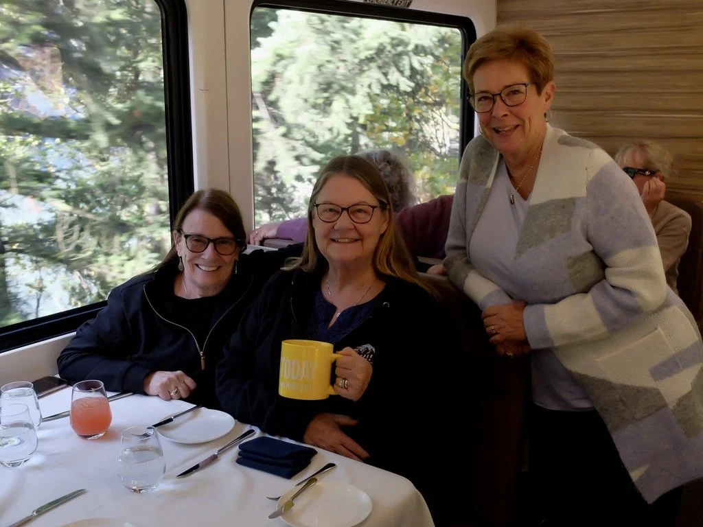  Mary had been given a Willie Geist Sunday TODAY show mug as a present.  She asked me to take a photo of it with her friends to submit to Sunday TODAY.  Mary thought that I was a professional photographer; nice compliment. 