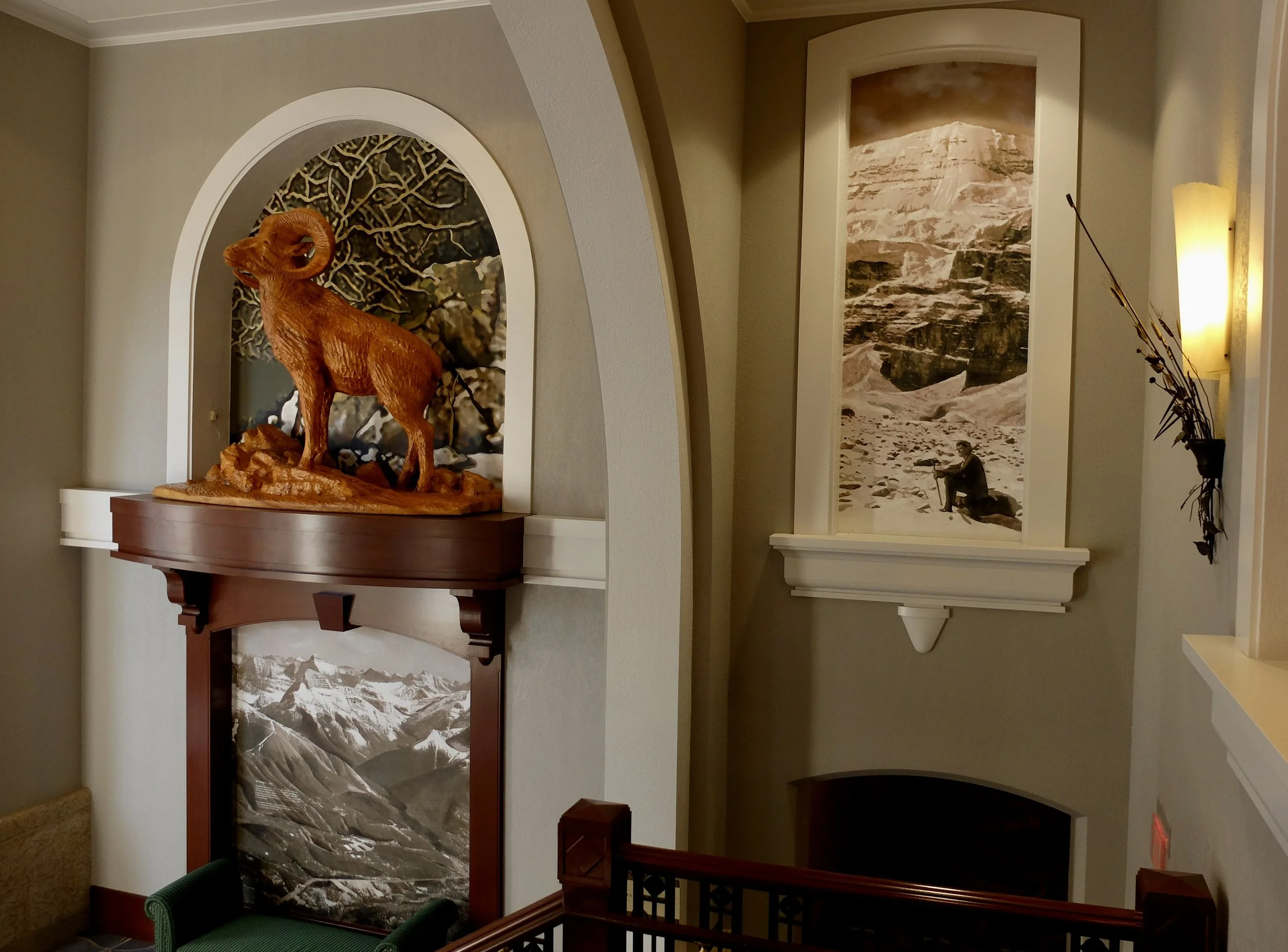  The only mountain goat we spotted.  Fairmont Chateau Lake Louise.  