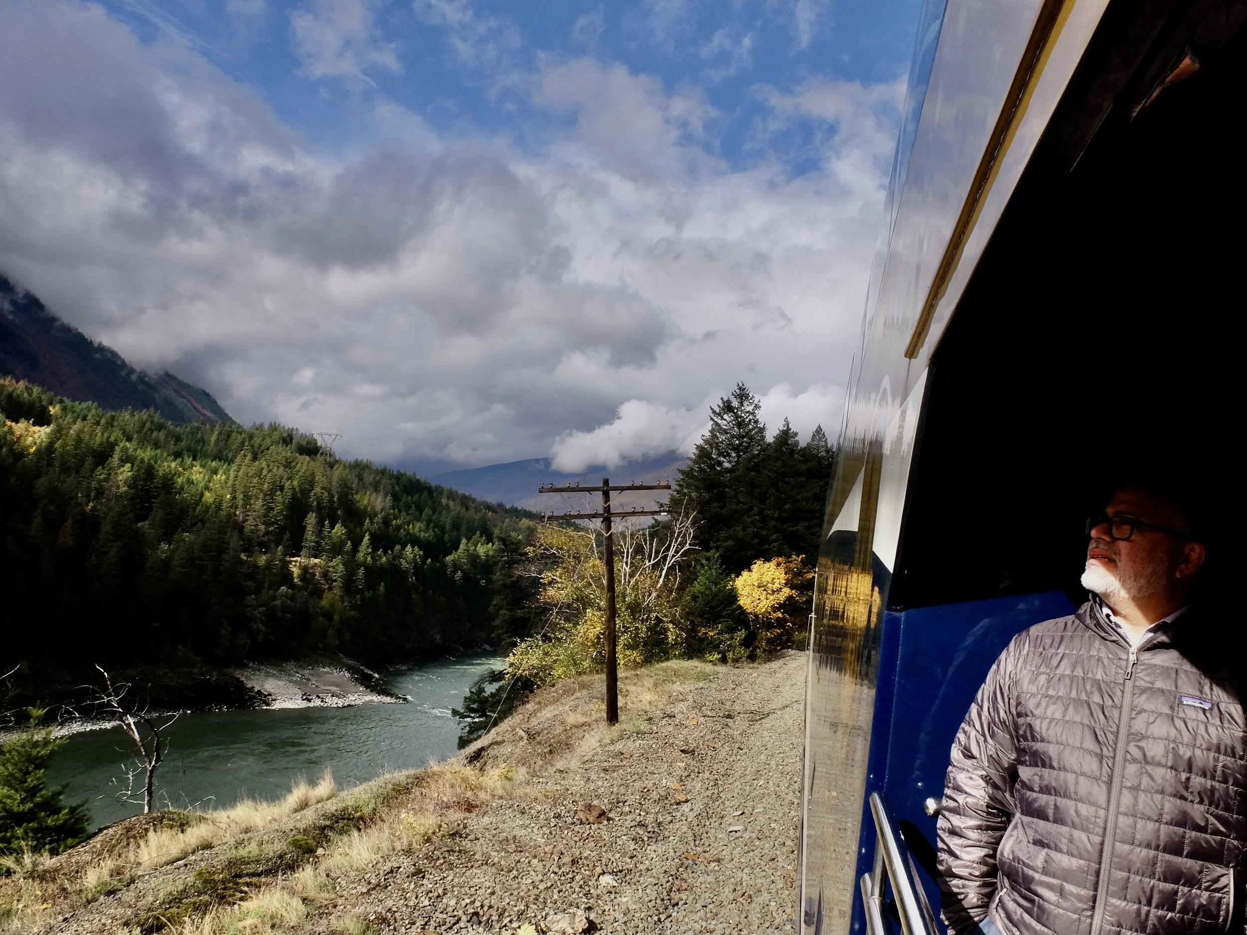  Miguel Santos from Vancouver;  Director, Product Management at Rocky Mountaineer.  He was sitting with us up in our sky-dome car &amp; was quite friendly &amp; approachable to all.  