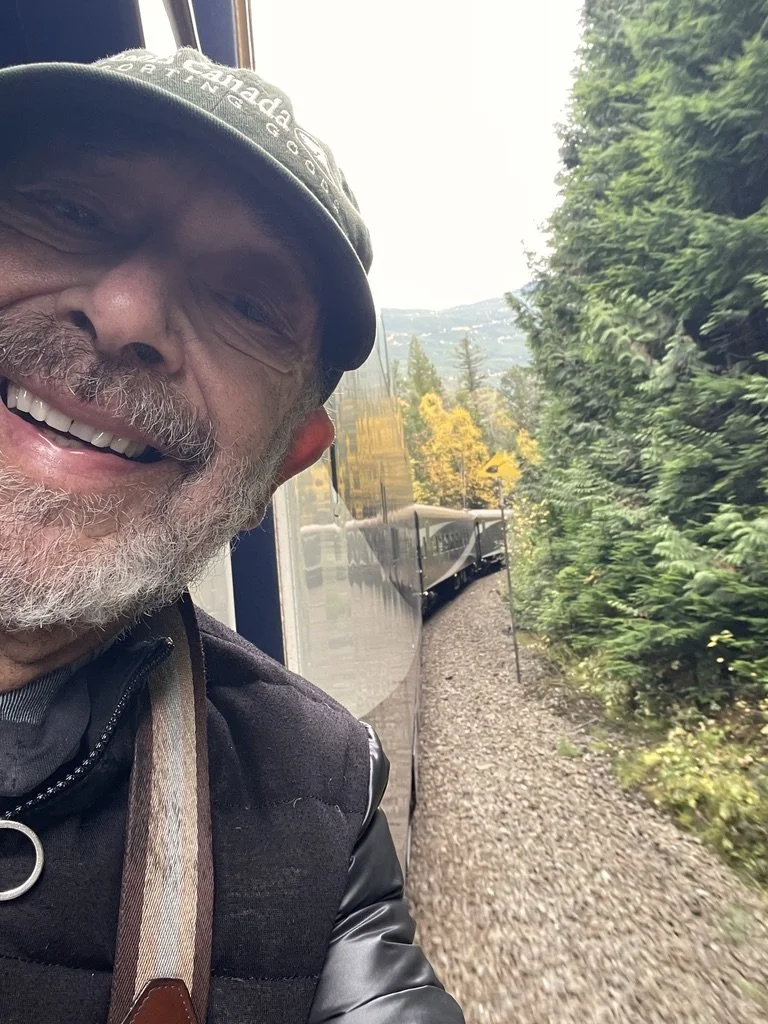  The GoldLeaf Service on the Rocky Mountaineer provided a viewing platform.  I spent a lot of time on it. 