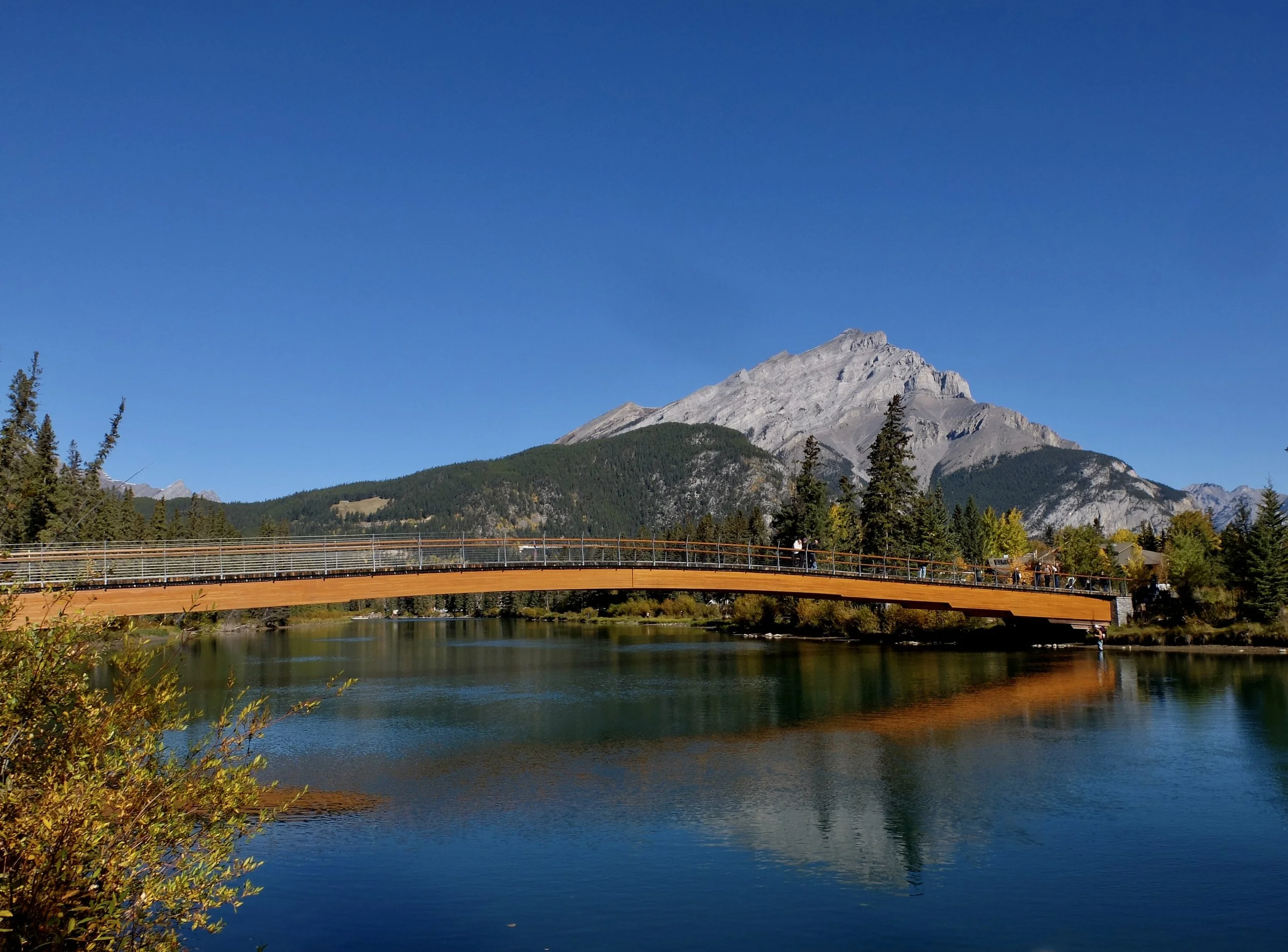  The 2022 Nancy Pauw Bridge over the Bow River. 